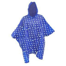 Fahrrad Regenponcho Quality Blue blau mit hellen Punkten...