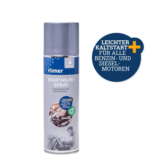 Starthilfespray Benzin Dieselmotoren 300ml Autozubehör Pflege Filmer 60072