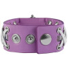 Damenuhr Armbanduhr Kunstleder Lila Unterlegband Analog Quartzwerk