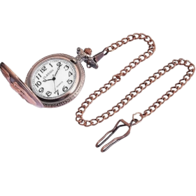 Edelstahl Taschenuhr Motiv "Adler" kupferfarbig...