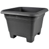 Livinja Pflanzgefäß JULIA 37,5 x 37,5 cm, H= 28,4 cm anthrazit Polypropylen