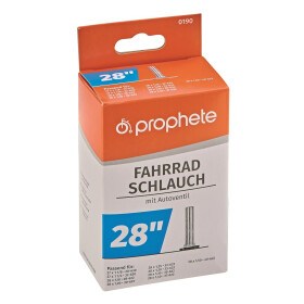 Prophete 0190 Fahrradschlauch 27"/28" (28/40-622/630) - Autoventil