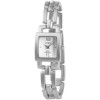 Damenuhr Armbanduhr Edelstahl silberfarben römische 6 + 12 Analog Quartzwerk