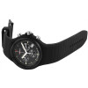 M Watch Silikon Unisexuhr mit Chronograph + Datumsanzeige - Stoppfuntion - schwarz