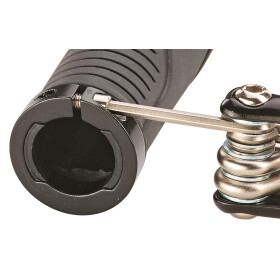 Fahrradgriffe Komfort Lenkergriffe braun Kunstleder Alu Fahrradzubehör Griffe Prophete 5574