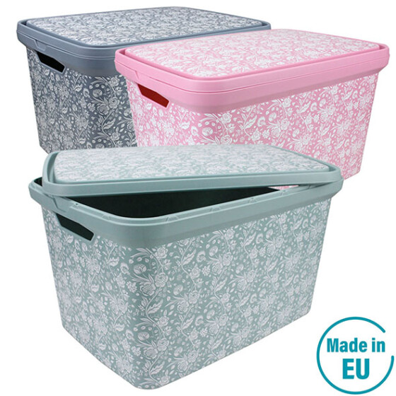 Box BILLY ca.27 L mit Dekor - 25 x 44 x 32 cm - farbig