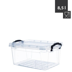 Box SOFIA 8.5 Liter 36x23x15,5cm Transparent mit...