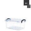 Box SOFIA 5 Liter 31x20x13,5cm Transparent mit schwarzen Griffen Polypropylen Haushalt-/ Gastrobedarf