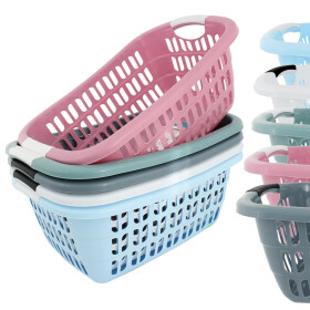 Wäschekorb pastellfarben ca. 55x37x20-22cm...
