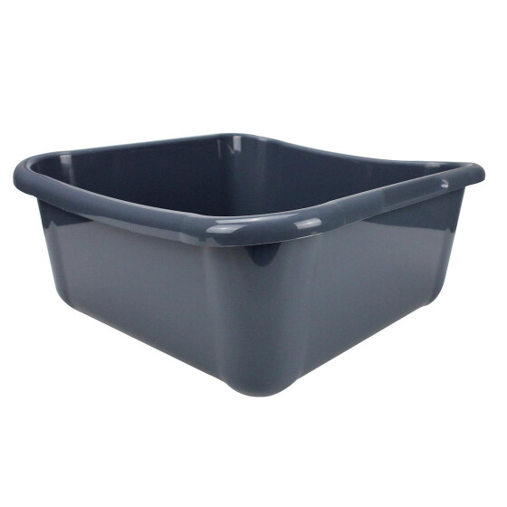 Schüssel BASEL - dunkelgrau - 12 Liter - 15,5 x 35 x 35 cm - Kunststoff