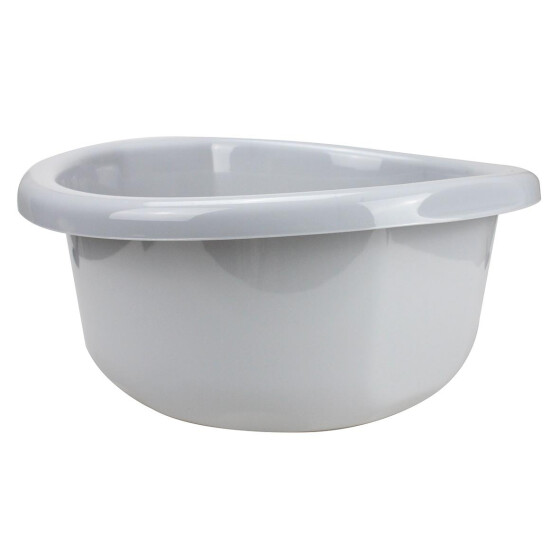 Centi Kunststoff-Schüssel LUZERN rund - 15 Liter - hellgrau - 42 x 19,7 cm