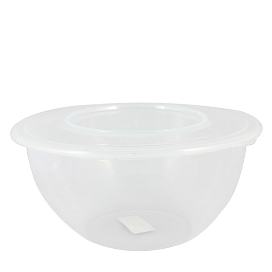 Centi Schüssel mit Deckel 5 Liter d= 28 cm, H= 13,5cm transparent Polypropylen