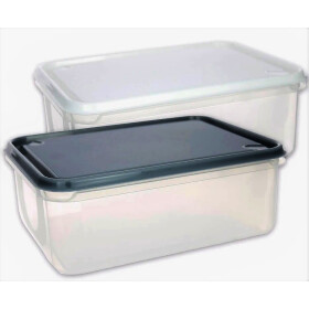 Frischhaltedose BERLIN 2 Liter transparent Deckel farbig...