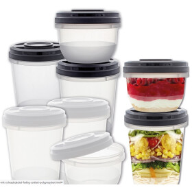 Lebensmittel-Dosenset mit Schraubdeckel - 2 x 1 Liter...