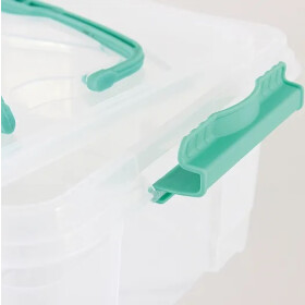 Centi Partycontainer / Transportbox ca. 9 L 38 x 27 x 13,5 cm transparent