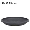 Livinja Untersetzer d= 24 cm, für Pflanzkübel Zylinder d= 25 cm, anthrazit, Polypropylen