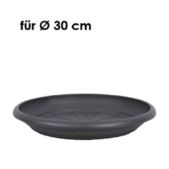 Livinja Untersetzer d= 28 cm, für Pflanzkübel Zylinder d= 30 cm, anthrazit, Polypropylen