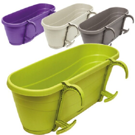 Blumenkasten Pflanzkasten mit Halter RIO LILA 50 x 16 x...