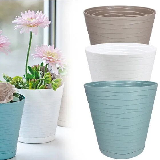 Centi Pflanz-/Übertopf KIEL, d=13 cm, H=13 cm, Pastellfarben f. Innen