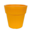 Centi Pflanzkübel / Übertopf LINEA, d= 20 cm, H= 18,5 cm, Gelb-Orange, Polypropylen