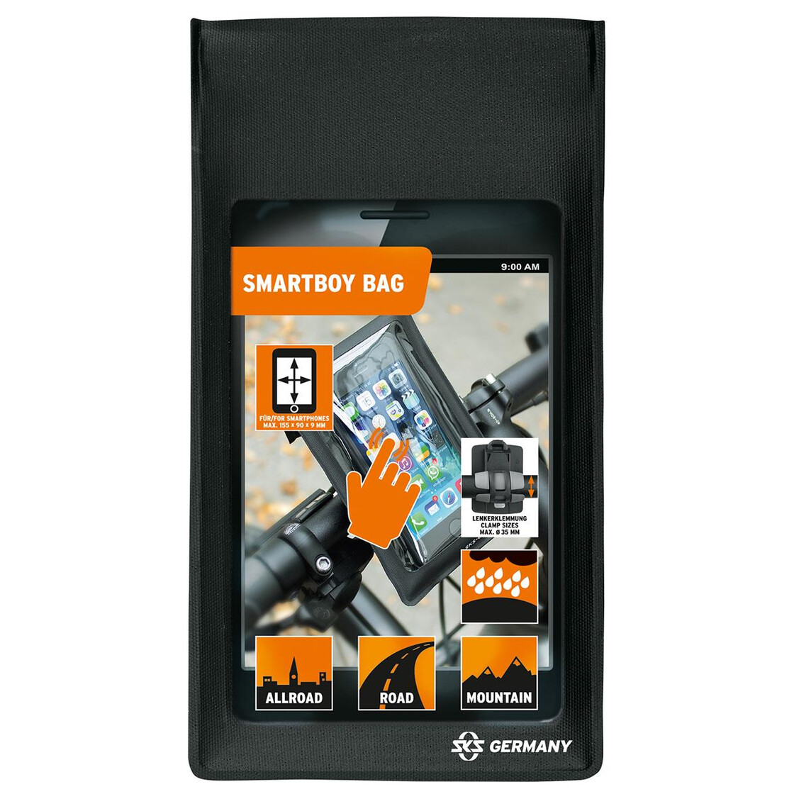 SKS SMARTBOY Smartphonehalter - Fahrrad Handyhalterung mit Tasche, 17,99 €