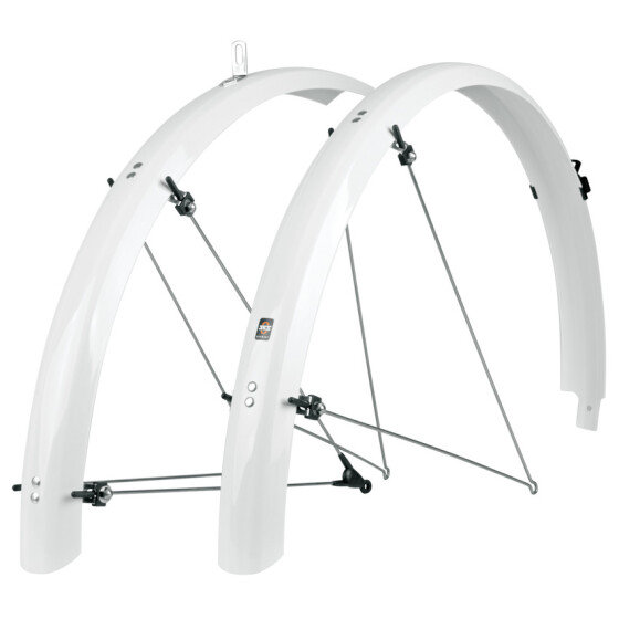 SKS BLUEMELS SHINY 28" 53 WHITE Schutzblech Set