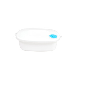 Mikrowellen KASSEROLLE 1,5 Liter Dampfventil OVAL