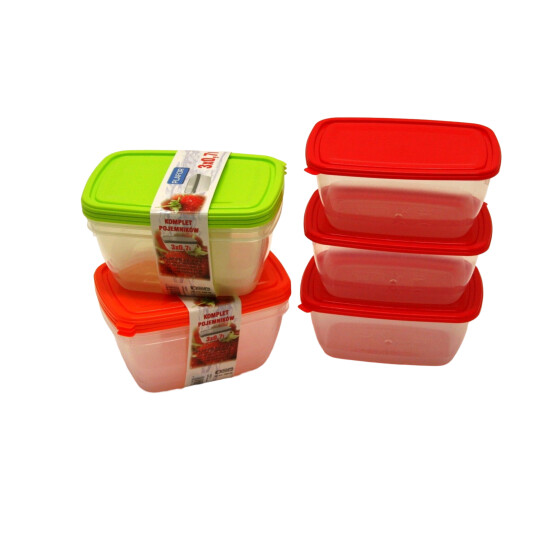 Gefrierdosen 3er Set 0,7 Liter - diverse Farben