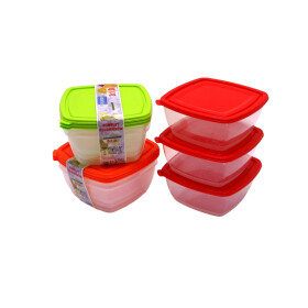 Gefrierdosen 3er Set 1 Liter - diverse Farben