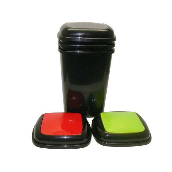 Schwingdeckeleimer 39,3 x 33,5 x 60,2 cm 45 Liter - diverse Farben