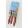 3er-Set Messer mit rot-grauem Softgriff Gastro Haushaltsbedarf Messer Schulz 201560