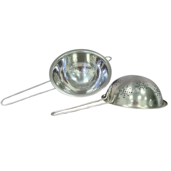 Stielsieb Edelstahl Küche 20 cm Außenmaß Stiellänge 14 cm