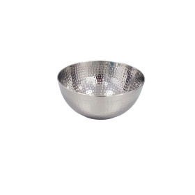 Schüssel 24cm Hammerschlag Optik Edelstahl