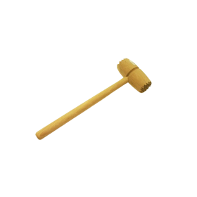 Holz Fleischklopfer rund 30,5 x 10,5 cm