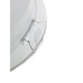 Schulz 440940 Tortenhaube Tortenplatte blau oder hellgrau Haube transparent Tragegriffe