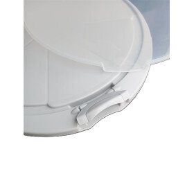 Schulz 440940 Tortenhaube Tortenplatte blau oder hellgrau Haube transparent Tragegriffe