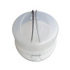 Schulz 440940 Tortenhaube Tortenplatte blau oder hellgrau Haube transparent Tragegriffe
