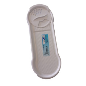 Streu- Schüttdose Zucker 1,3 L tranparent Sieb Deckel weiß 22 x 8 x 13 cm
