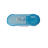 Streu- Schüttdose Sieb Zucker Mehl mittel transparent 2,4 Liter 22x8x21,5cm Deckel blau