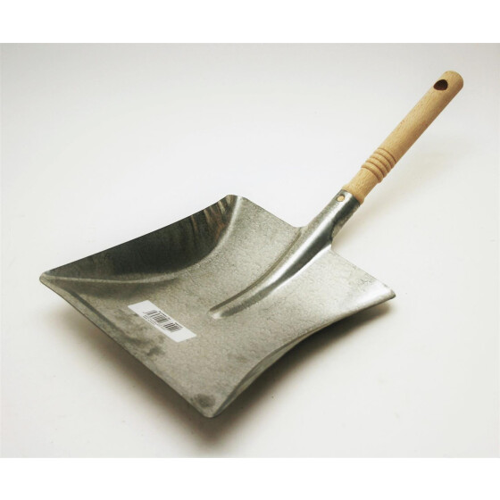 Kehrschaufel Zink mit Holzgriff