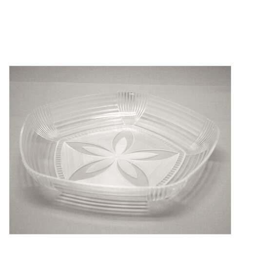 Obstschale 5 eckig 29cm Polystyrol Kunststoff
