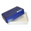 Proviantdose Kunststoff 21,5x14,3x6cm blau/weiß Haushalt Gastrobedarf Schulz 130380