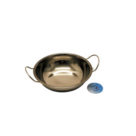 Edelstahl Servierschale 18 cm mit Henkel