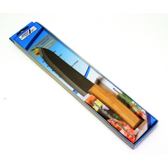 Keramikmesser 6" mit Bambus Griff