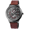 Herren Armbanduhr Kunstlederband braun Chronolook Analog Quartz