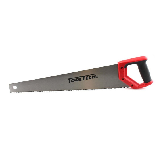 Tooltech 10975 Handsäge 500 mm - rot/schwarzer Kunststoffgriff