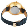 Analog Damenuhr Armbanduhr Kunstleder grün und goldfarbig Quartzwerk