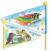 Prophete 6074 Fahrrad Sicherheitswimpel mit teilbarem Fiberglasstab - Motive