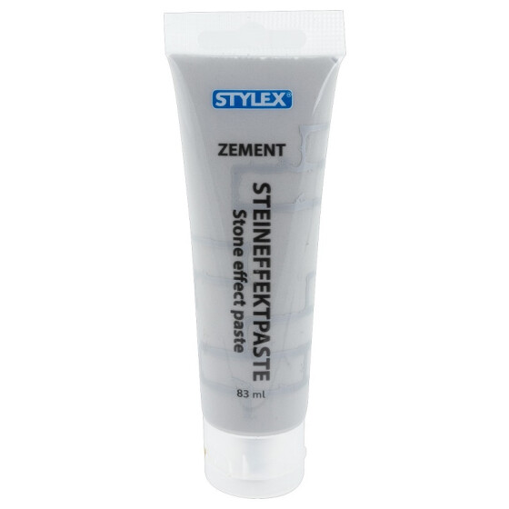 Stylex 28603 Steineffektpaste "Zement" - 83 ml - grau