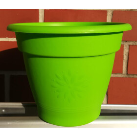 Blumenkübel Blumentopf Sydney Dekor 32x25cm limette...